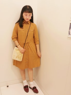 「GU（ジーユー）のアイテム（雑貨/ホビー）」を使った、evenさん（レディース・158cm）の秋コーディネート
