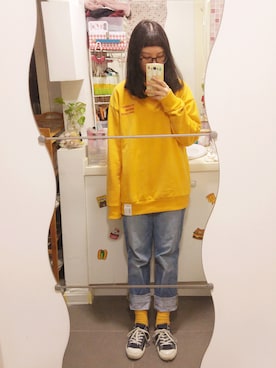 「MUJI」｜「アイテム（その他）」を使った、evenさん（レディース・158cm）の春コーディネート