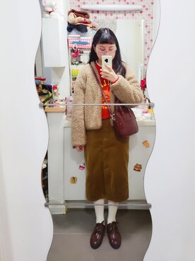 「nice claup」｜「アイテム（その他）」を使った、evenさん（レディース・158cm）の冬コーディネート