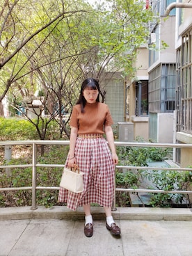 「axes femme（アクシーズファム）のアイテム（トートバッグ）」を使った、evenさん（レディース・158cm）の夏コーディネート