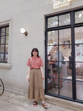 「UNIQLO U」｜evenさん（レディース・158cm）の夏コーディネート