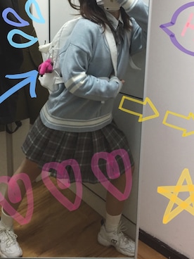 「kipling（キプリング）のアイテム（おもちゃ）」を使った、亸亸亸亸亸さん（レディース・158cm）の春コーディネート