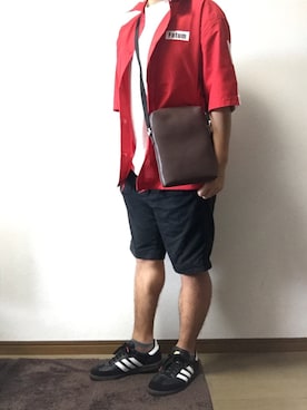 「VENCEEXCHANGE（ヴァンスエクスチェンジ）のアイテム（ブルゾン）」を使った、shun24さん（メンズ・163cm）の夏コーディネート