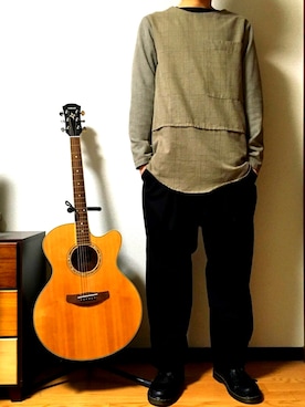 「WEYEP（ウィエップ）のアイテム」を使った、さんさん（メンズ・176cm）の春コーディネート