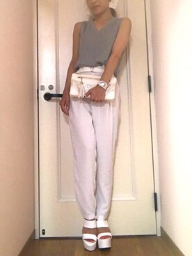 N a h oさん（レディース・153cm）の夏コーディネート