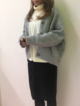 N a h oさん（レディース・153cm）の冬コーディネート