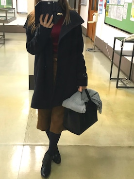 N a h oさん（レディース・153cm）の冬コーディネート