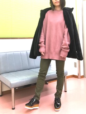 N a h oさん（レディース・153cm）の冬コーディネート