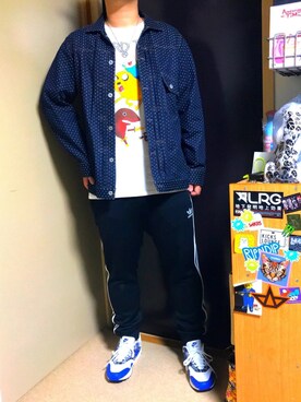 「ROLLING CRADLE（ローリングクレイドル）のアイテム（ジャケット/アウター）」を使った、かっつんさん（メンズ・173cm）の夏コーディネート