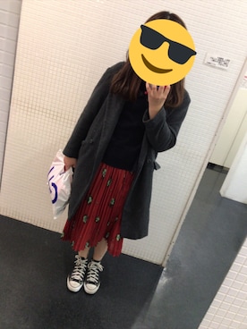 「お買い物」｜「アイテム（チェスターコート）」を使った、Sさん（レディース・161cm）の冬コーディネート