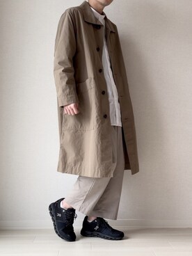 ステンカラーコートを使った「MHL.」の人気ファッション 