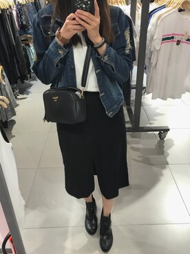 「RAINBOW SHOPのアイテム」を使った、kai さん（レディース・160cm）の秋コーディネート