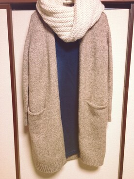 「B.L.U.E（ビーエルユーイー）のアイテム（ワンピース/ドレス）」を使った、nanamina☺︎さん（レディース・166cm）の冬コーディネート