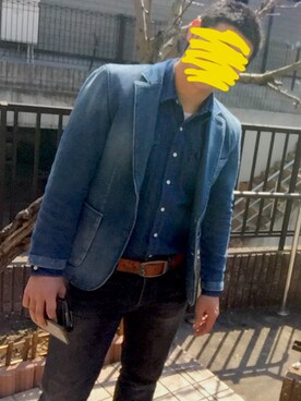 「YANUK（ヤヌーク）のアイテム（ジャケット/アウター）」を使った、Noriさん（メンズ・176cm）の冬コーディネート