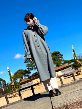 「FREE'S MART（フリーズマート）のアイテム（ダウンジャケット/コート）」を使った、SHIHOさん（レディース・166cm）の冬コーディネート