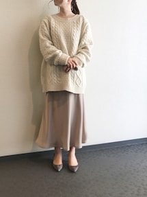 1/13迄値下げ　新品タグ付き　スピックアンドスパン　カミリ　アランセーター 1/13迄値下げ 新品タグ付き スピックアンドスパン カミリ アラン