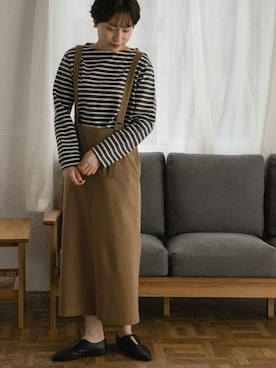 「FORK&SPOON（フォークアンドスプーン）のアイテム（バレエシューズ）」を使った、FORK&SPOON WOMENさん（レディース・161cm）の夏コーディネート