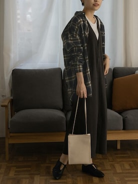 「FORK&SPOON（フォークアンドスプーン）のアイテム（バレエシューズ）」を使った、FORK&SPOON WOMENさん（レディース・161cm）の夏コーディネート