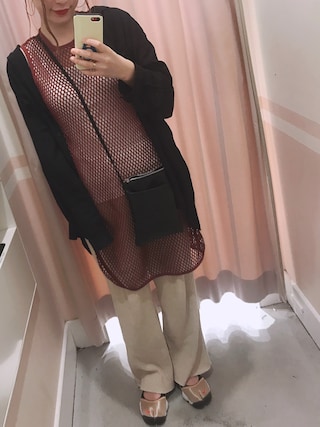 6（ロク）の「＜6(ROKU)＞BIG MESH TUNIC/チュニック