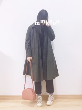 「URBAN RESEARCH（アーバンリサーチ）のUR ワイドリブ袖フレアカットソー（Tシャツ/カットソー）」を使った、m♡さん（レディース・167cm）の冬コーディネート