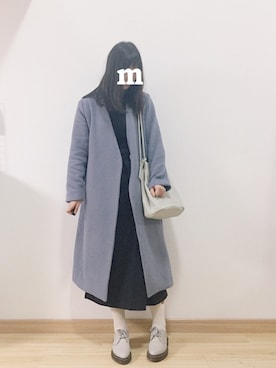 「KBF+」｜「アイテム（その他アウター）」を使った、m♡さん（レディース・167cm）の冬コーディネート