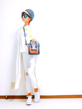 「passage mignon/flaneur（パサージュミニョンフラヌール）のアイテム（ハンチング/ベレー帽）」を使った、A氏さん（レディース・162cm）の春コーディネート