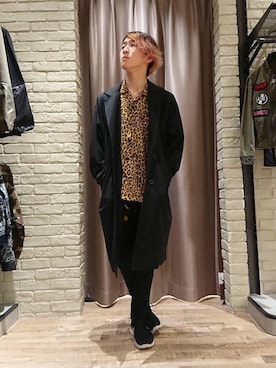「バンドマン」｜「アイテム（チェスターコート）」を使った、dr.tateさん（メンズ・170cm）の春コーディネート