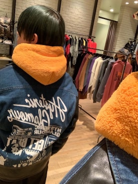 「HYSTERIC GLAMOUR（ヒステリックグラマー）のアイテム（ライダースジャケット）」を使った、dr.tateさん（メンズ・170cm）の冬コーディネート