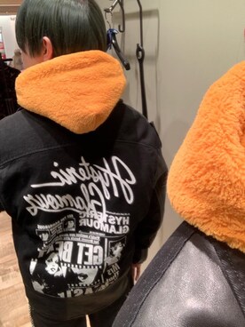 「HYSTERIC GLAMOUR（ヒステリックグラマー）のアイテム（ライダースジャケット）」を使った、dr.tateさん（メンズ・170cm）の冬コーディネート