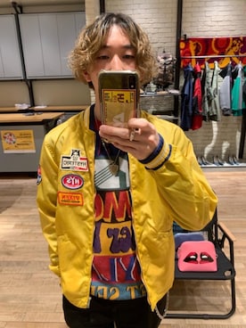 「HYSTERIC GLAMOUR（ヒステリックグラマー）のアイテム（ナイロンジャケット）」を使った、dr.tateさん（メンズ・170cm）の春コーディネート