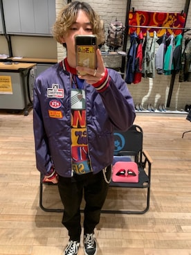 「HYSTERIC GLAMOUR（ヒステリックグラマー）のアイテム（ナイロンジャケット）」を使った、dr.tateさん（メンズ・170cm）の春コーディネート