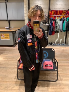 「HYSTERIC GLAMOUR（ヒステリックグラマー）のアイテム（ナイロンジャケット）」を使った、dr.tateさん（メンズ・170cm）の春コーディネート