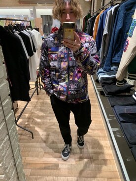 「HYSTERIC GLAMOUR（ヒステリックグラマー）のアイテム（ナイロンジャケット）」を使った、dr.tateさん（メンズ・170cm）の春コーディネート
