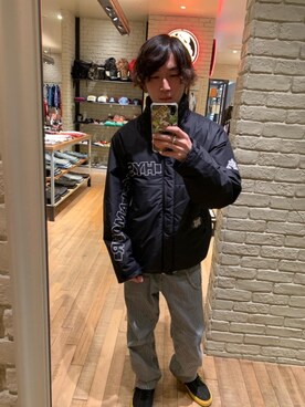 「HYSTERIC GLAMOUR（ヒステリックグラマー）のアイテム（ナイロンジャケット）」を使った、dr.tateさん（メンズ・170cm）の秋コーディネート