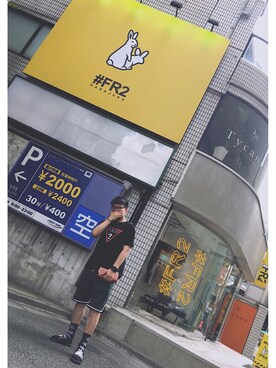 「FR2」｜「アイテム（その他シューズ）」を使った、coldbeerさん（メンズ・180cm）の夏コーディネート