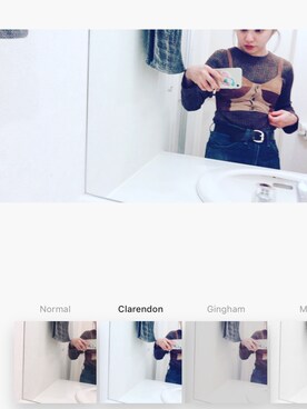 「アイテム（その他トップス、ブラウン系）」を使った、linaさん（レディース・145cm）の冬コーディネート