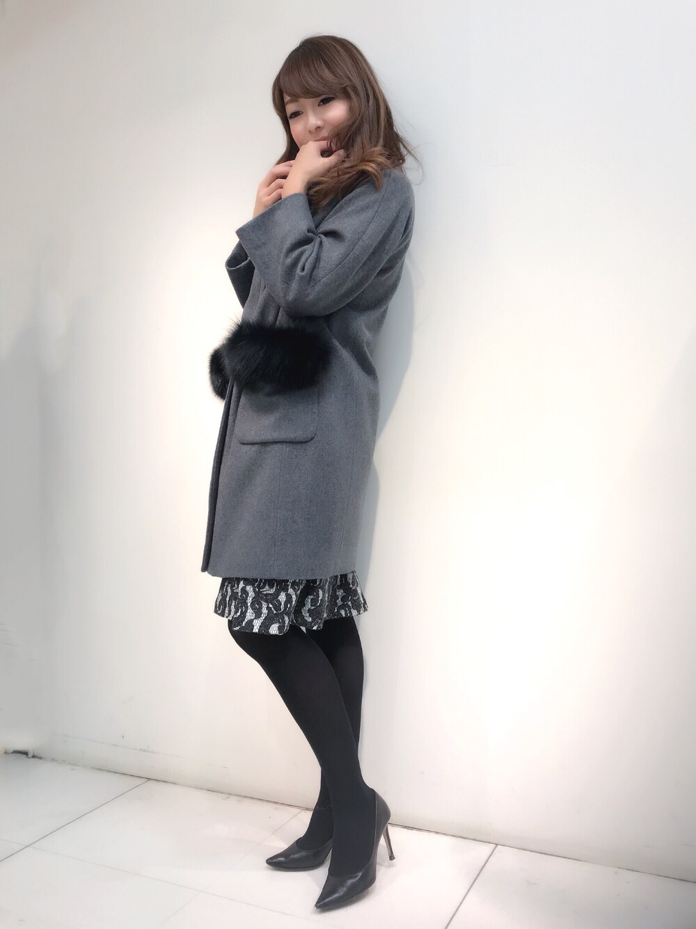 Hironoさん（レディース・160cm）の冬コーディネートの1枚目の写真