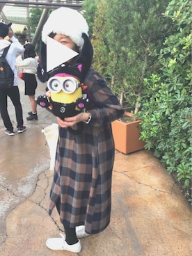 「ジャックパーセル」｜「アイテム（シャツワンピース）」を使った、なっちゃんさん（レディース・160cm）の秋コーディネート