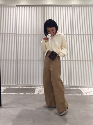 hitomi_ut使用「UNITED TOKYO（ダブルクロスチノパンツ）」的時尚穿搭