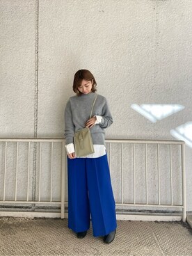 「#白」｜hitomi_utさん（レディース・157cm）の冬コーディネート