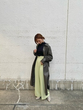 「#新作」｜「アイテム（カバーオール）」を使った、hitomi_utさん（レディース・157cm）の冬コーディネート