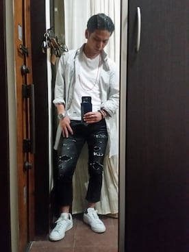 「アイテム（スキンケア）」を使った、yoma さん（メンズ・173cm）の春コーディネート