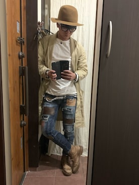 「Paul Smith（ポールスミス）のアイテム（ブーツ）」を使った、yoma さん（メンズ・173cm）の春コーディネート
