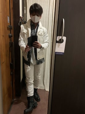 「CASPER JOHN（キャスパージョン）のアイテム（デニムジャケット）」を使った、yoma さん（メンズ・173cm）の秋コーディネート