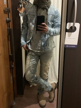 「TMT（ティーエムティー）のアイテム（パンツ）」を使った、yoma さん（メンズ・173cm）の秋コーディネート