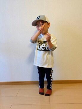 「highking（ハイキング）のアイテム（パンツ）」を使った、kan1208さん（キッズ・100cm）の春コーディネート