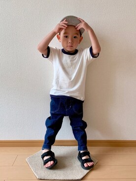 「highking（ハイキング）のアイテム（パンツ）」を使った、kan1208さん（キッズ・100cm）の夏コーディネート