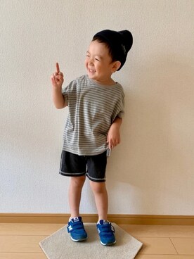 「highking（ハイキング）のアイテム」を使った、kan1208さん（キッズ・100cm）の夏コーディネート
