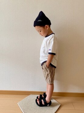 「highking（ハイキング）のアイテム」を使った、kan1208さん（キッズ・100cm）の秋コーディネート