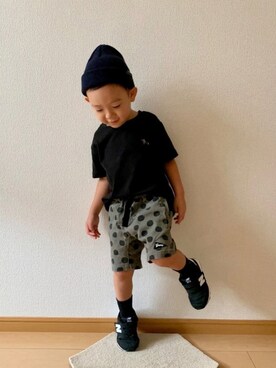 「highking（ハイキング）のアイテム」を使った、kan1208さん（キッズ・100cm）の秋コーディネート